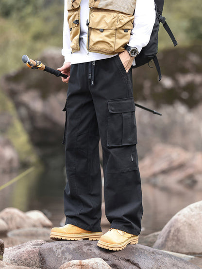 Men's Wide Leg Outdoor Cargo Trousers