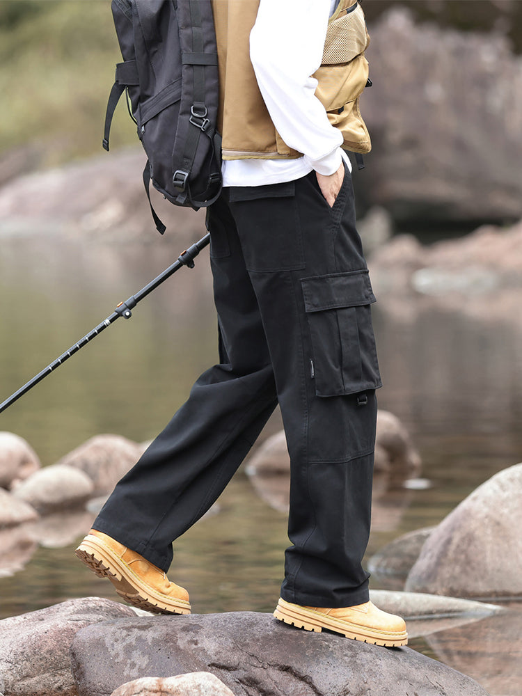 Men's Wide Leg Outdoor Cargo Trousers