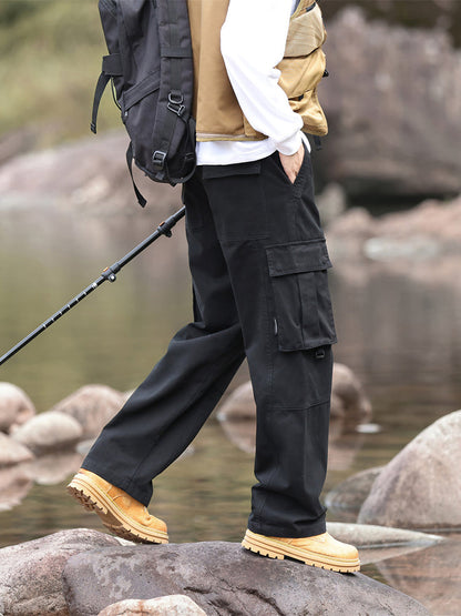 Men's Wide Leg Outdoor Cargo Trousers