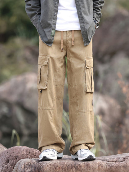 Men's Wide Leg Outdoor Cargo Trousers