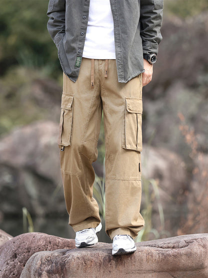 Men's Wide Leg Outdoor Cargo Trousers