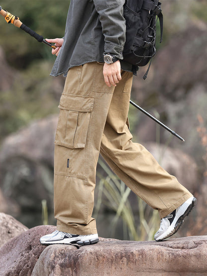 Men's Wide Leg Outdoor Cargo Trousers