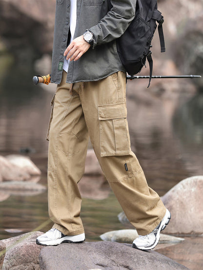 Men's Wide Leg Outdoor Cargo Trousers