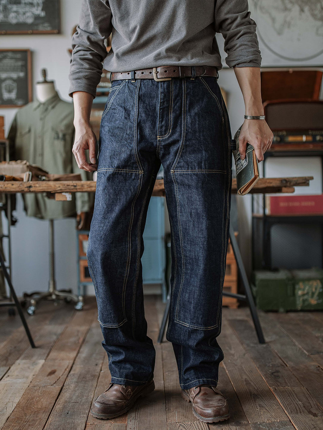 Selvedge Carpenter Jeans für Herren