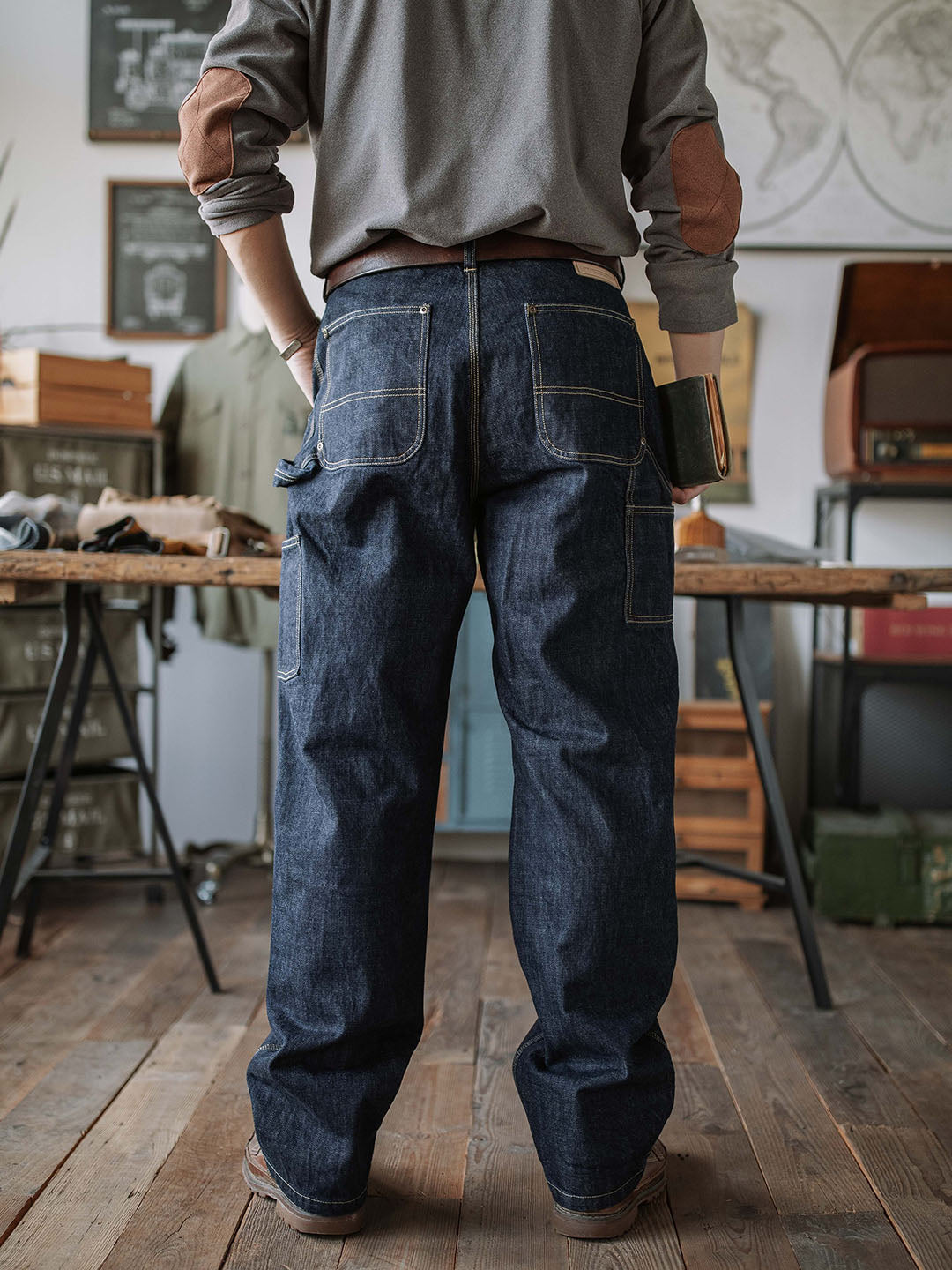 Selvedge Carpenter Jeans für Herren