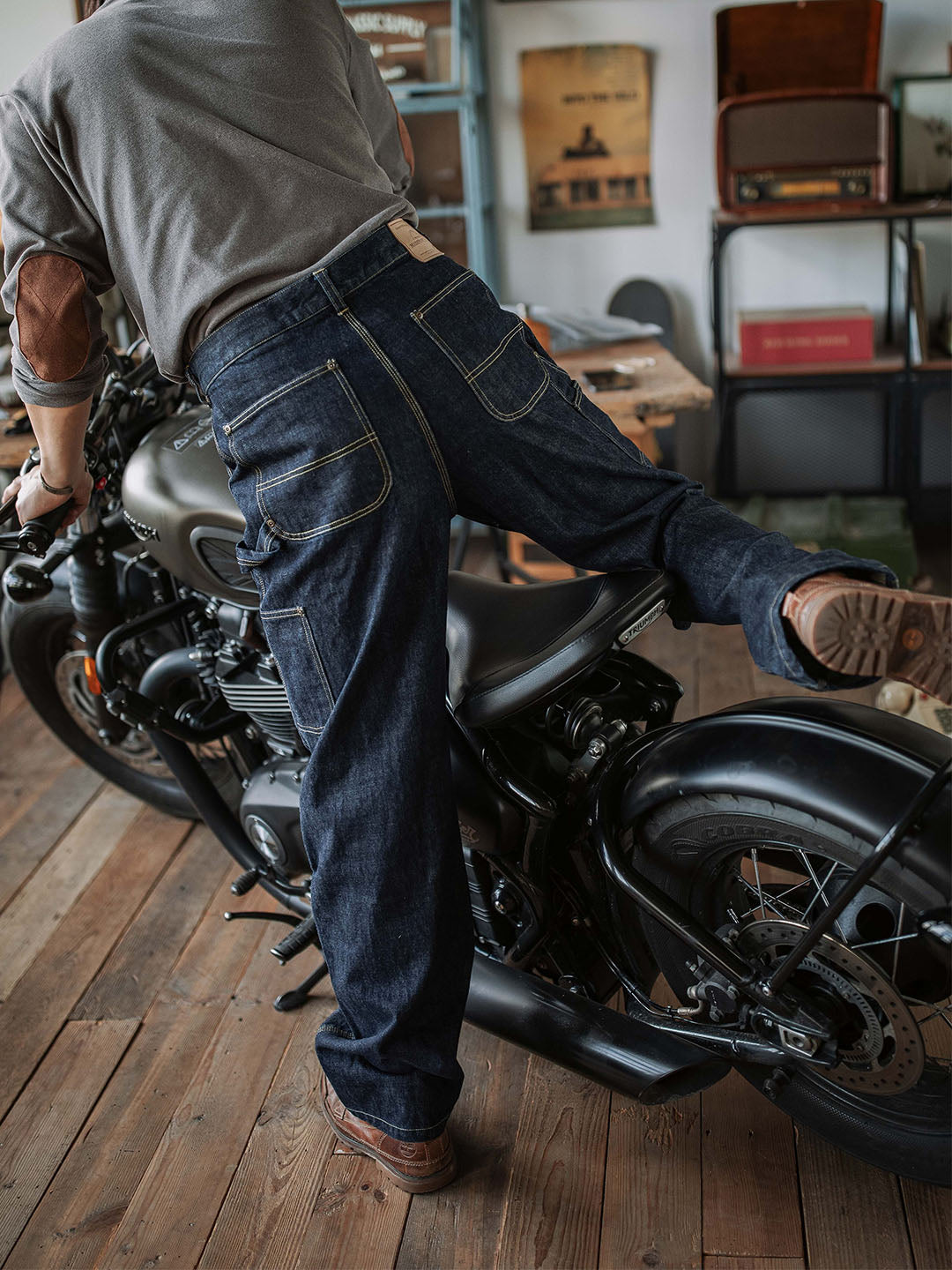 Selvedge Carpenter Jeans für Herren