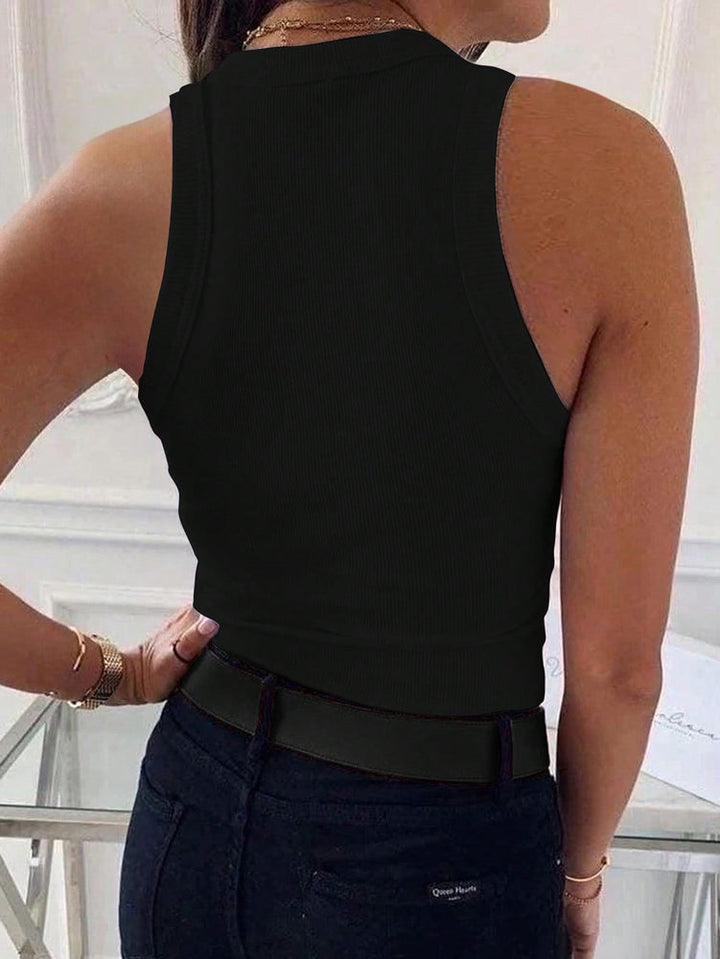 Damen Slim Fit Ripp-Tanktop