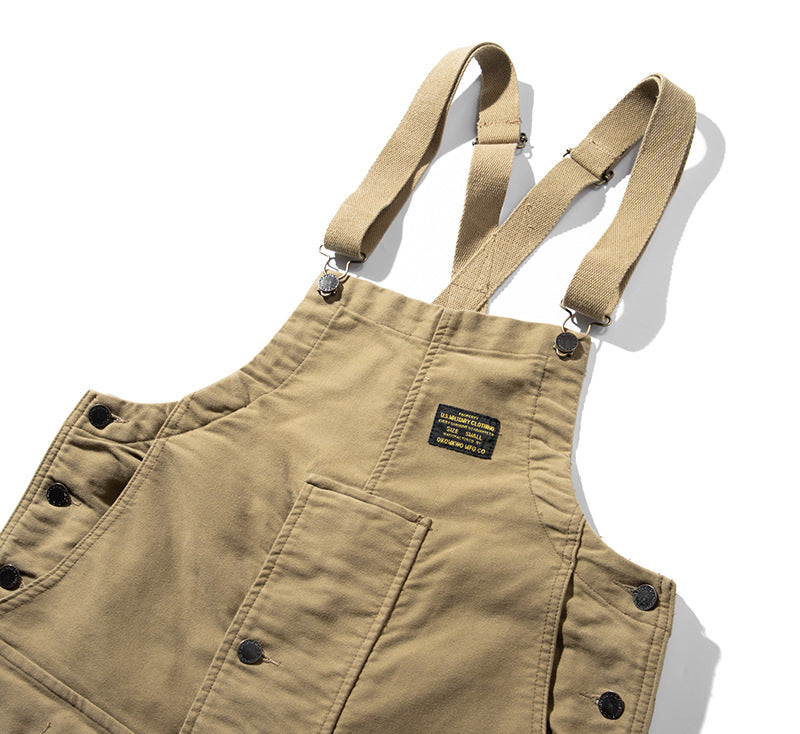 Unisex-Moleskin-Overall mit Kordelzug